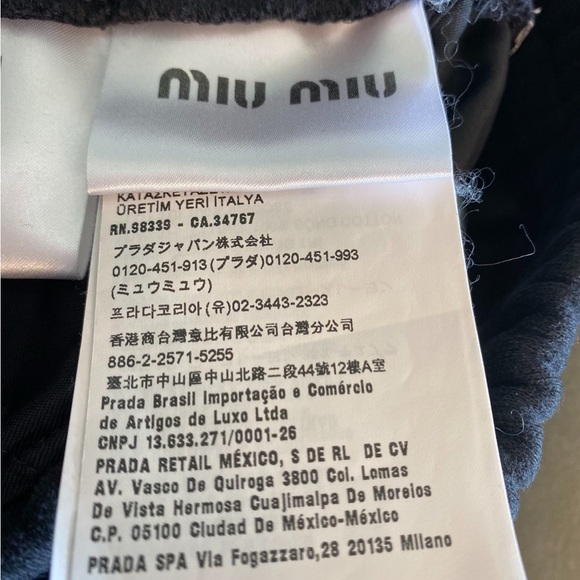 🚩steal authentic Miu Miu Black Textured Pants - Picture 5 of 6